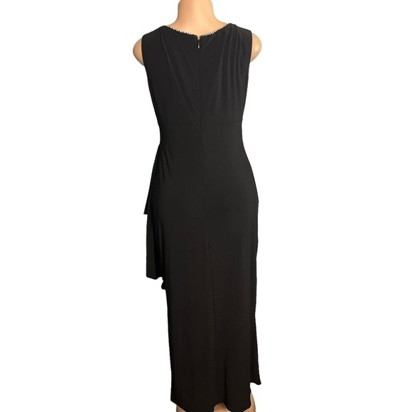 R&M Richards Black Ruched Maxi Dress - Picture 6 of 10